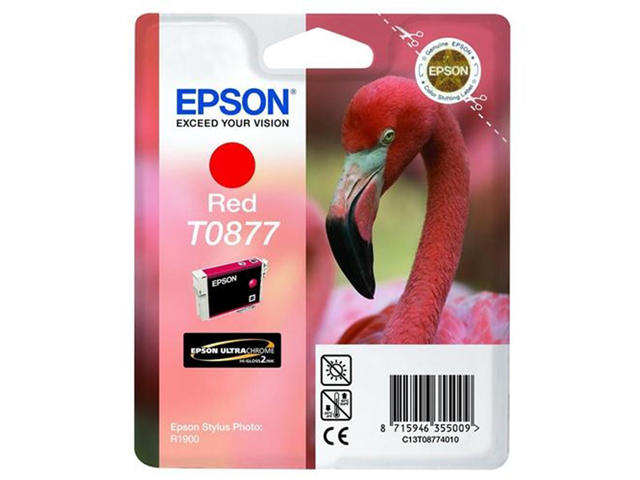 Консумативи Оригинален тонер Epson T0877 Red Ink Cartridge