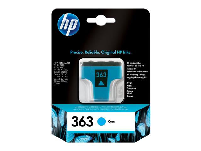 Консумативи Оригинален HP 363 Cyan Ink Cartridge