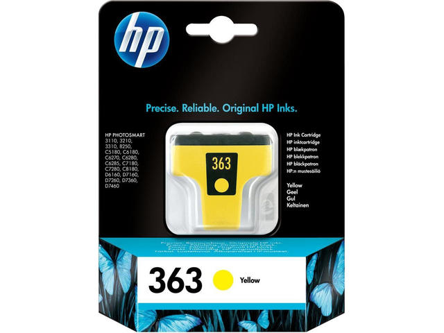 Консумативи Оригинален HP 363 Yellow Ink Cartridge