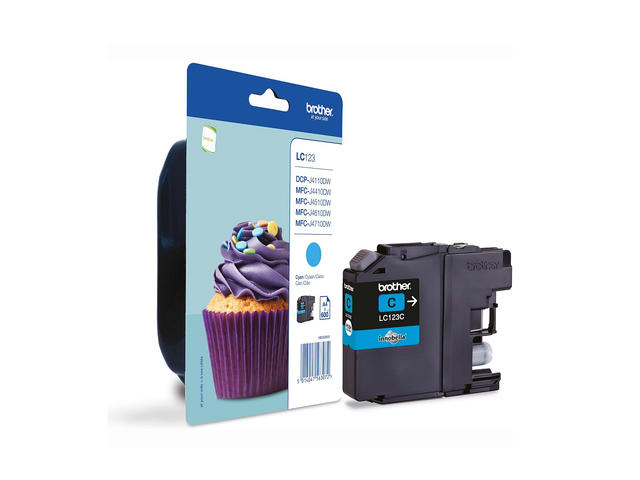 Консумативи Оригинален Brother LC-123 Cyan Ink Cartridge