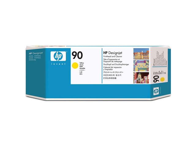 Консумативи Оригинален консуматив HP 90 original printhead incl. cleaner yellow