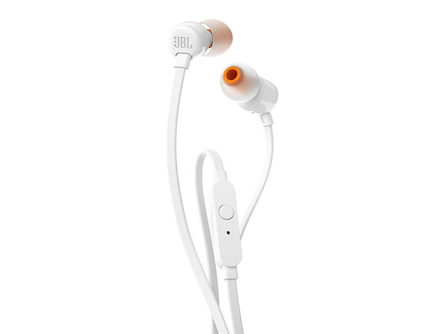 Слушалки JBL T110, в бяло