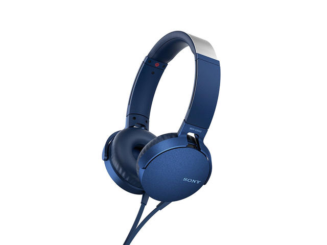 Слушалки Sony MDR-550AP, в синьо