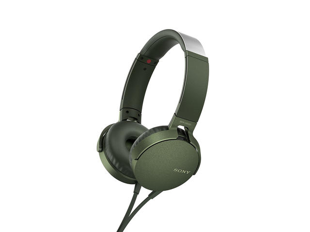 Слушалки Sony MDR-550AP, в зелено