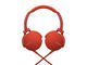 Слушалки Sony MDR-550AP, в червено