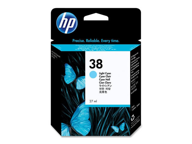 Консумативи Оригинален HP 38 Light Cyan Pigment Ink Cartridge