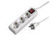 Разклонители Hama 3-Way Power Strip, 5-метров кабел, в бяло