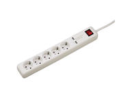 Разклонители Hama "USB 3A" 5-Way Power Strip, бял