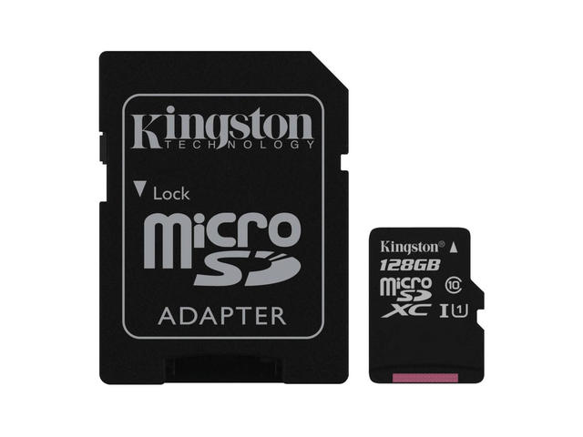 Карти памет 128GB microSDXC Kingston Class 10 UHS-I