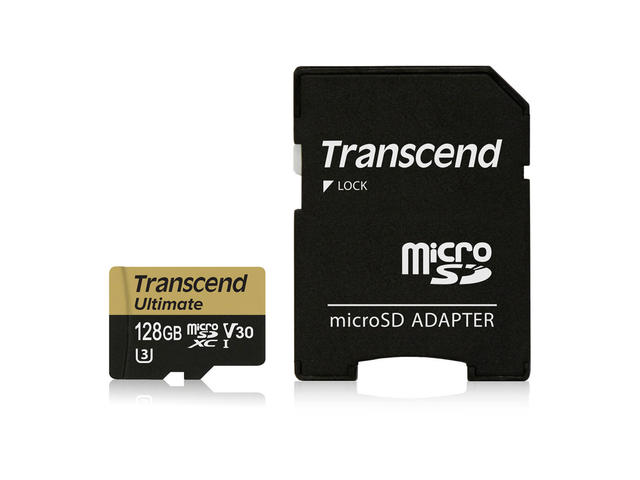 Карти памет 128GB microSDXC Transcend Ultimate UHS-I U3M