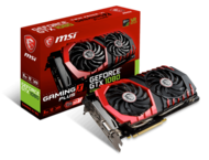 Видео карти MSI GeForce GTX 1080 GAMING X+ 8G