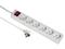 Разклонители Hama 6-Way Power Strip, 5 метра, бял
