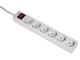 Разклонители Hama 6-Way Power Strip, 5 метра, бял