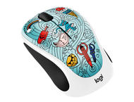 Мишки Logitech M238 Doodle Collection, BAE-BEE BLUE 