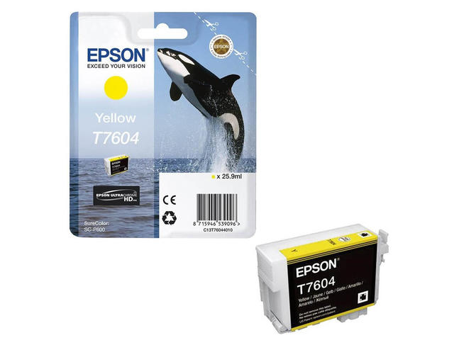 Консумативи Оригинален Epson T7604 Yellow