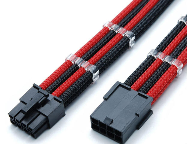 Кабели за компоненти Gelid Cable 8 Pin with Red/Black Sleeving