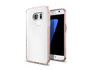 Калъфи Spigen Ultra Hybrid Case - хибриден кейс с висока степен на защита за Samsung Galaxy S7 (прозрачен-розово злато) 