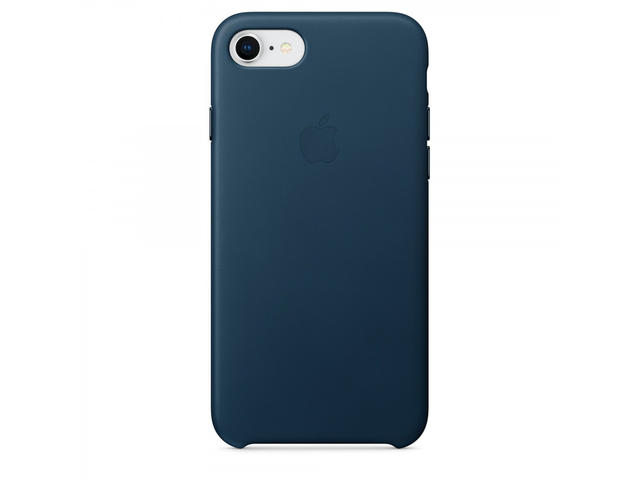 Калъфи Apple iPhone 8 / 7 Leather Case, в тъмносиньо