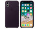 Калъфи Apple iPhone X Leather Case, в лилаво