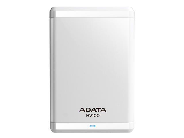 Външни HDD 1TB Adata HV100 USB 3.0, в бяло