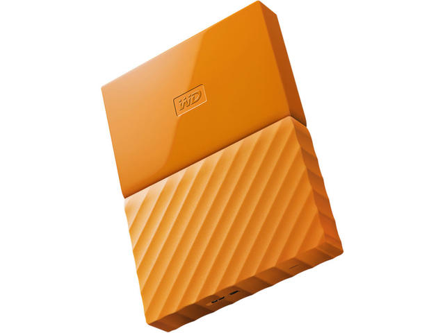 Външни HDD 3TB WD My Passport, в оранжево