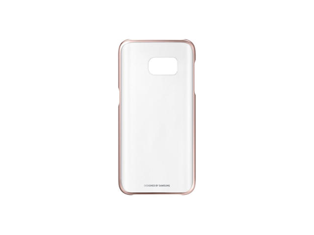 Калъфи Samsung Clear Cover за Samsung Galaxy S7 edge, розово-златист