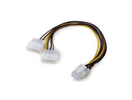 Кабели за компоненти VCom адаптер 2xMolex за 6-пинов PCI-E VGA - CE313-0.15m