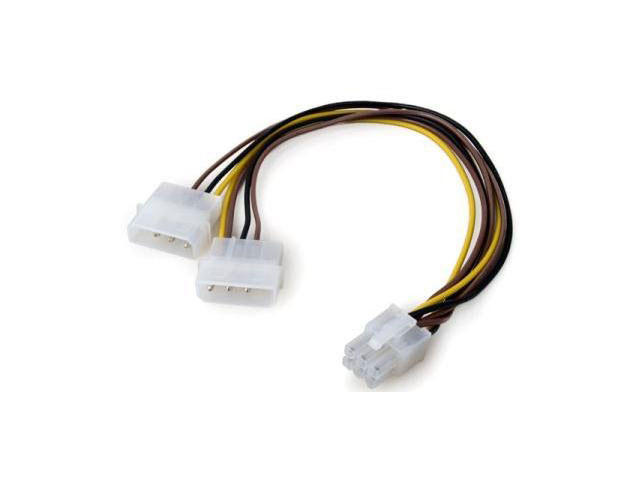Кабели за компоненти VCom адаптер 2xMolex за 6-пинов PCI-E VGA - CE313-0.15m
