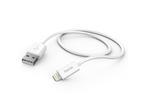 Кабели и Адаптери Hama зареждащ/синхронизиращ кабел, Lightning, 1 метър, в бяло