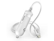 Зарядни устройства Hama "Easy" Car Charger, Lightning, 1 A, в бяло