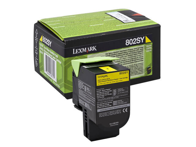 Консумативи Оригинален Lexmark 802SY Yellow
