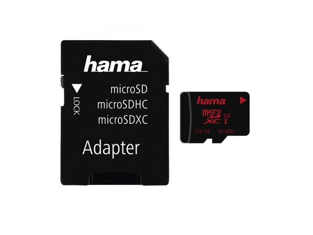 Карти памет 128GB microSDXC Hama Class 3 UHS-I
