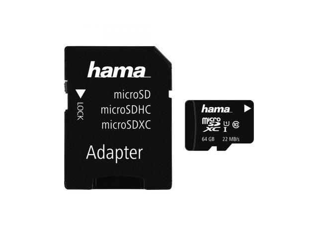 Карти памет 64GB microSDXC Hama Class 10 UHS-I