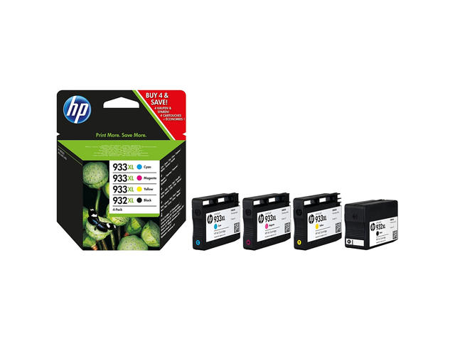 Консумативи Оригинален HP 932XL Black/933XL Cyan/Magenta/Yellow 4-pack
