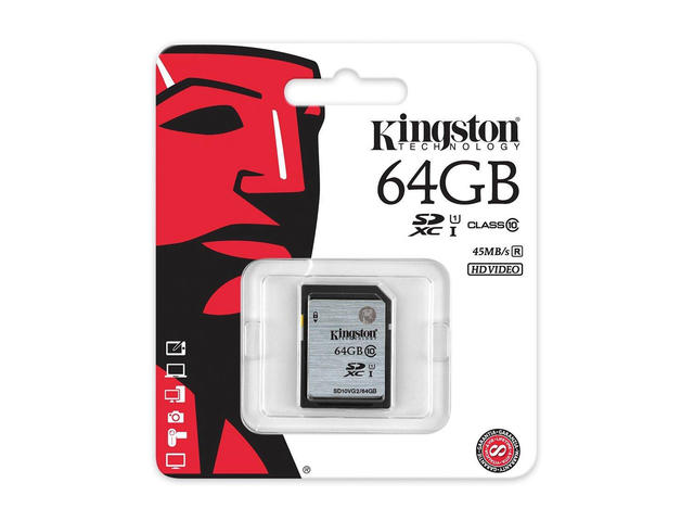 Карти памет 64GB SDXC Kingston Class 10 UHS-I