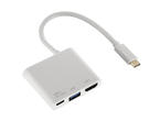 Кабели и Адаптери  Hama 3в1 USB-C Multiport адаптер за USB 3.1