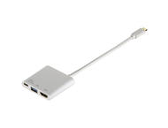 Кабели и Адаптери  Hama 3в1 USB-C Multiport адаптер за USB 3.1