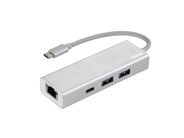 Кабели и Адаптери Hama USB 3.1 Type-C Hub 1:3 "Aluminium"
