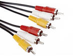 Кабели и Адаптери VCom кабел RCA 3x M / RCA 3x M - CV033-1.8 метра