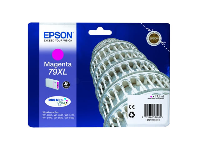 Консумативи Оригинален Epson Singlepack Magenta 79XL DURABrite Ultra Ink