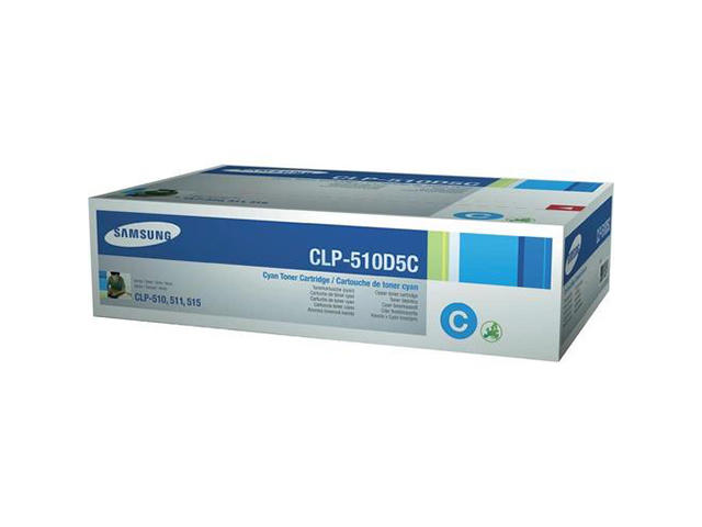 Консумативи Оригинален Samsung CLP-510D5C Cyan Toner/HighYield