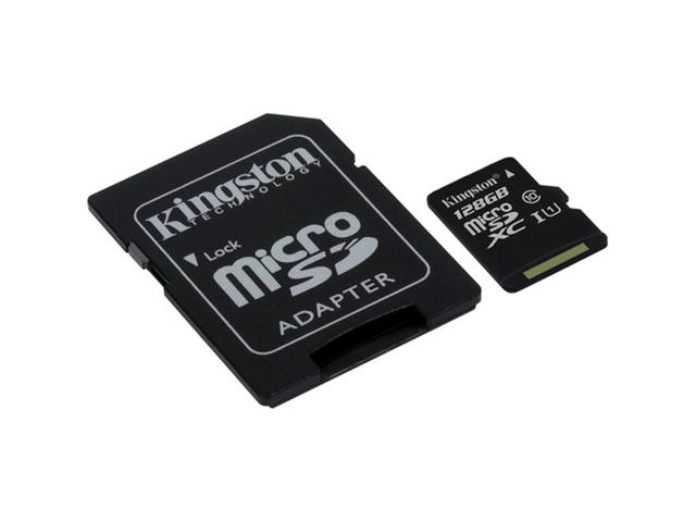 Карти памет 128GB Kingston’s Canvas Select microSDXC