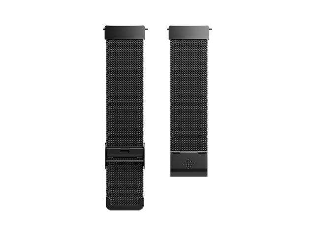 Каишки Fitbit Versa Accessory Band Metal Mesh Black Stainless Steel