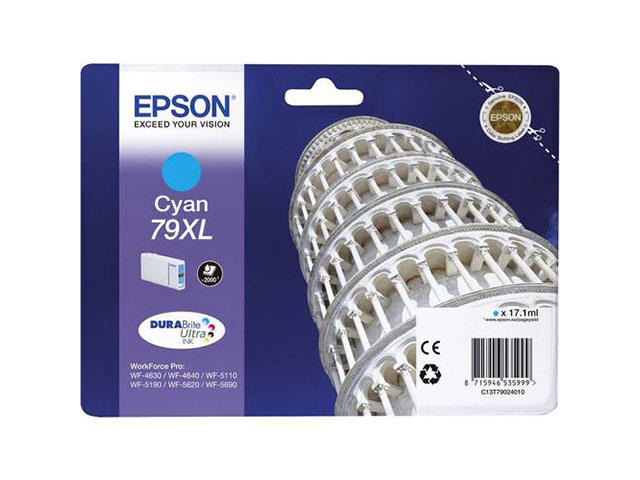 Консумативи Оригинален Epson Singlepack Cyan 79XL DURABrite Ultra Ink