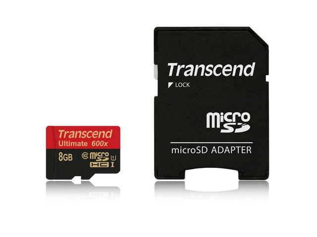 Карти памет 8GB microSDHC карта Transcend Class 10 600x