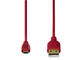 Кабели и Адаптери Hama "Flexi-Slim" Micro USB, в червено