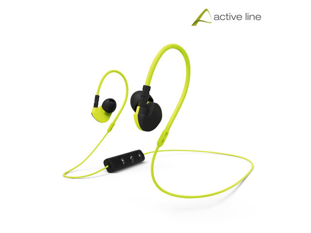 Слушалки Hama "Active BT", в жълто