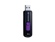 USB памети 32GB Transcend JetFlash 500, черно с лилаво