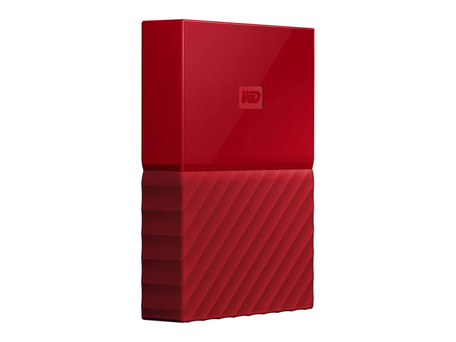 Външни HDD 2TB WD MyPassport Thin USB 3.0, в червено