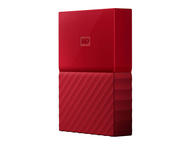 Външни HDD 2TB WD MyPassport Thin USB 3.0, в червено